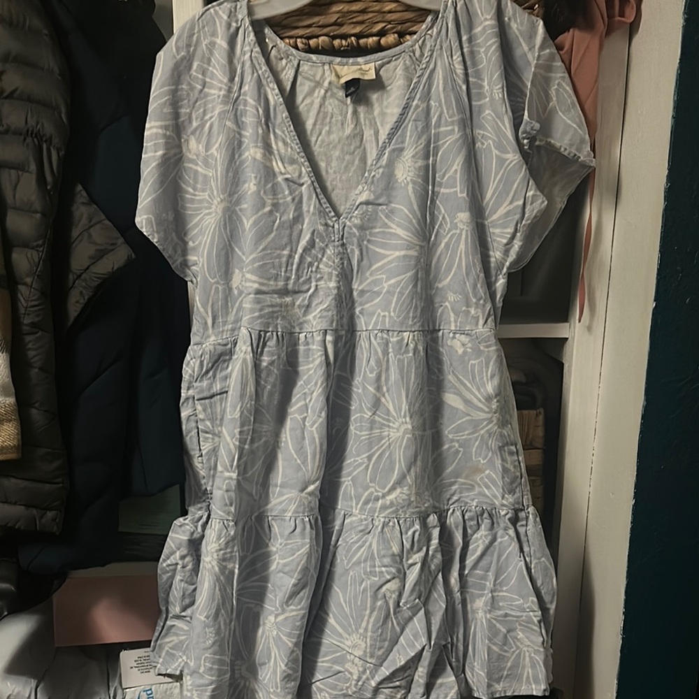 Light Blue Floral Dress
